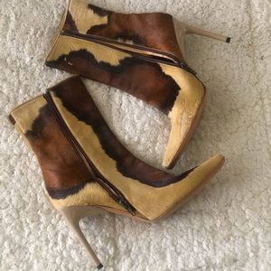 Casadei Animal Hide Stiletto Boots